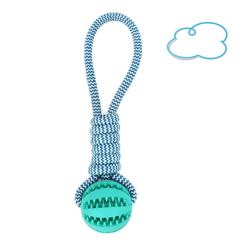Interactive Rubber Dog Toys with Treat Leaking Balls